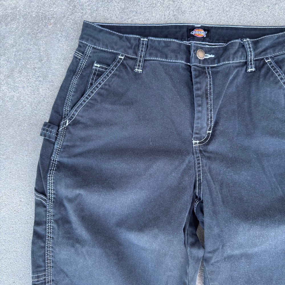 Dickies Women Black Carpenter Pants 27R - Picture 3 of 12
